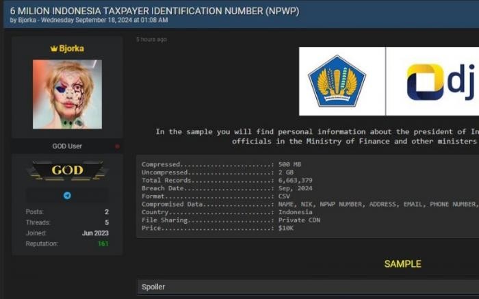 IWPI - IWPI Respon Ada 6 Juta Data Dirjen Pajak yang terkompromi